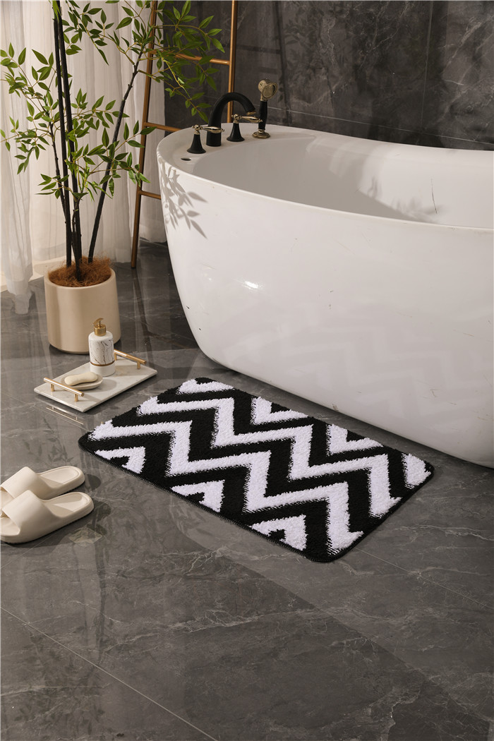 Corrugated Microfiber Absorbent Bath Mat