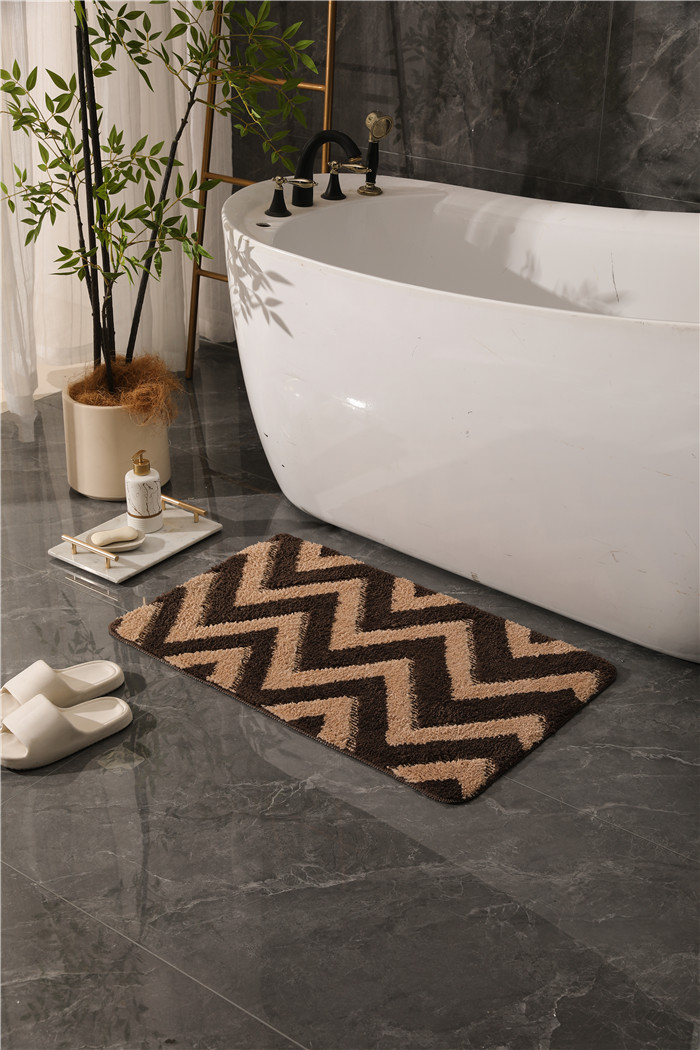 Corrugated Microfiber Absorbent Bath Mat