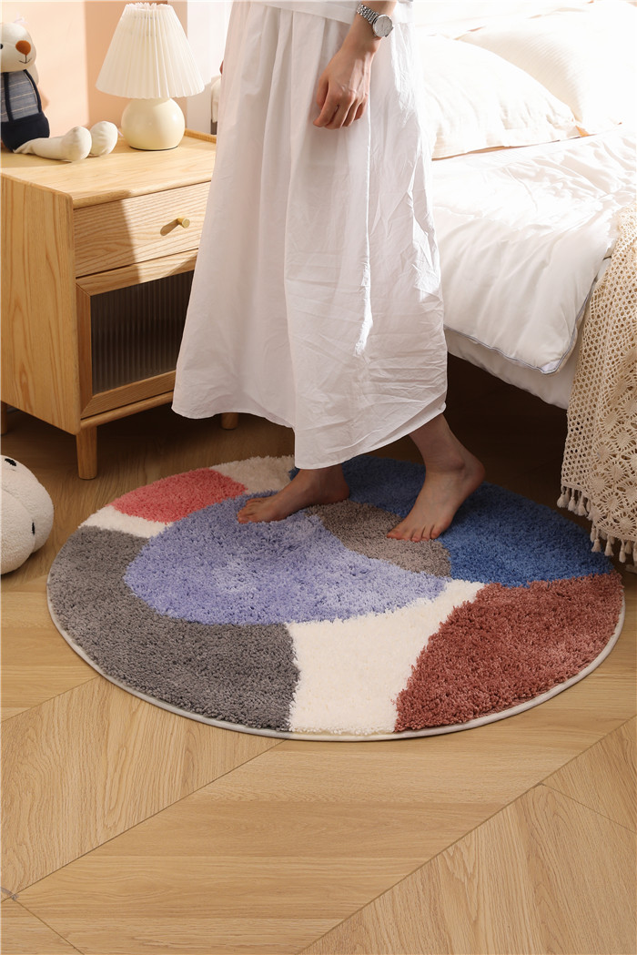 Microfiber Absorbent Bath Mat of Single needle tufted jacquard